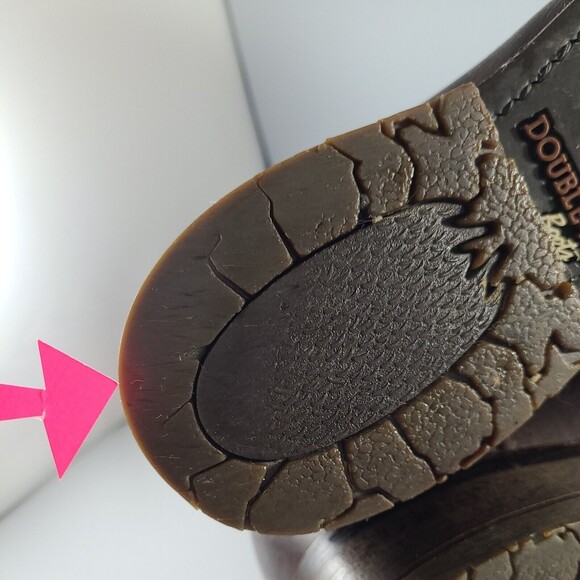 Double H Round Toe Harness Leather Boot DH2510 Sz 9.5 D Chocolate Brown - Picture 8 of 9